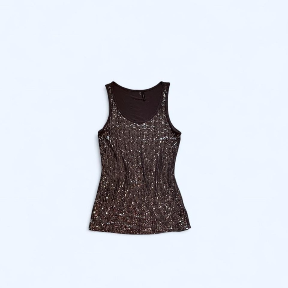 Gray sequin tank top size M by Maurices